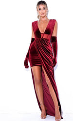 Load image into Gallery viewer, The Gianni Dress (Burgundy)
