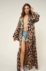 Load image into Gallery viewer, WILD DREAMER Open Maxi Cardigan with Pockets
