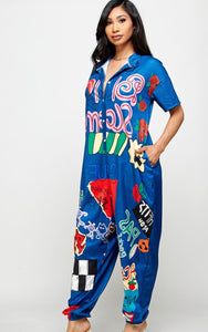 "ABSTRACT" JUMPSUIT