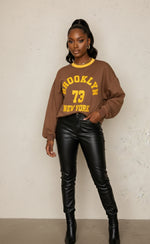 Load image into Gallery viewer, “Brooklyn Brown” Crewneck Sweatshirt
