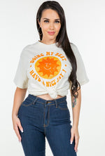 Load image into Gallery viewer, “Doing My Best” graphic oversized tee
