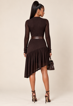 Load image into Gallery viewer, The Cocoa Cascade Dress
