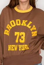 Load image into Gallery viewer, “Brooklyn Brown” Crewneck Sweatshirt
