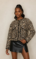 Load image into Gallery viewer, “The Wild” Quilted Crop Jacket
