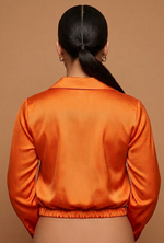 Load image into Gallery viewer, The Riviera Satin Wrap Top
