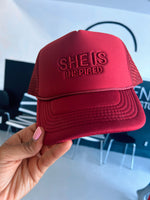Load image into Gallery viewer, SHE IS INSPIRED trucker hat
