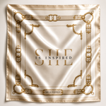 Load image into Gallery viewer, THE IVORY | SHE IS INSPIRED™ Signature Silk Scarf
