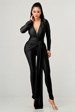 Load image into Gallery viewer, &quot;THE RENAISSANCE&quot; BLACK JUMPSUIT
