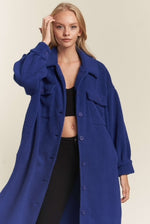 Load image into Gallery viewer, &quot;THE COBALT&quot; TRENCH COAT
