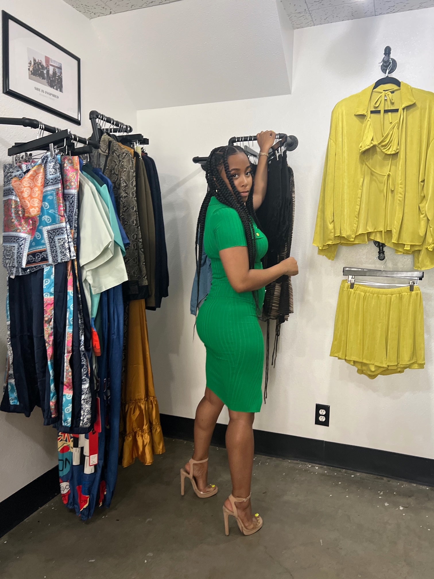 Kelly Green Ting Midi