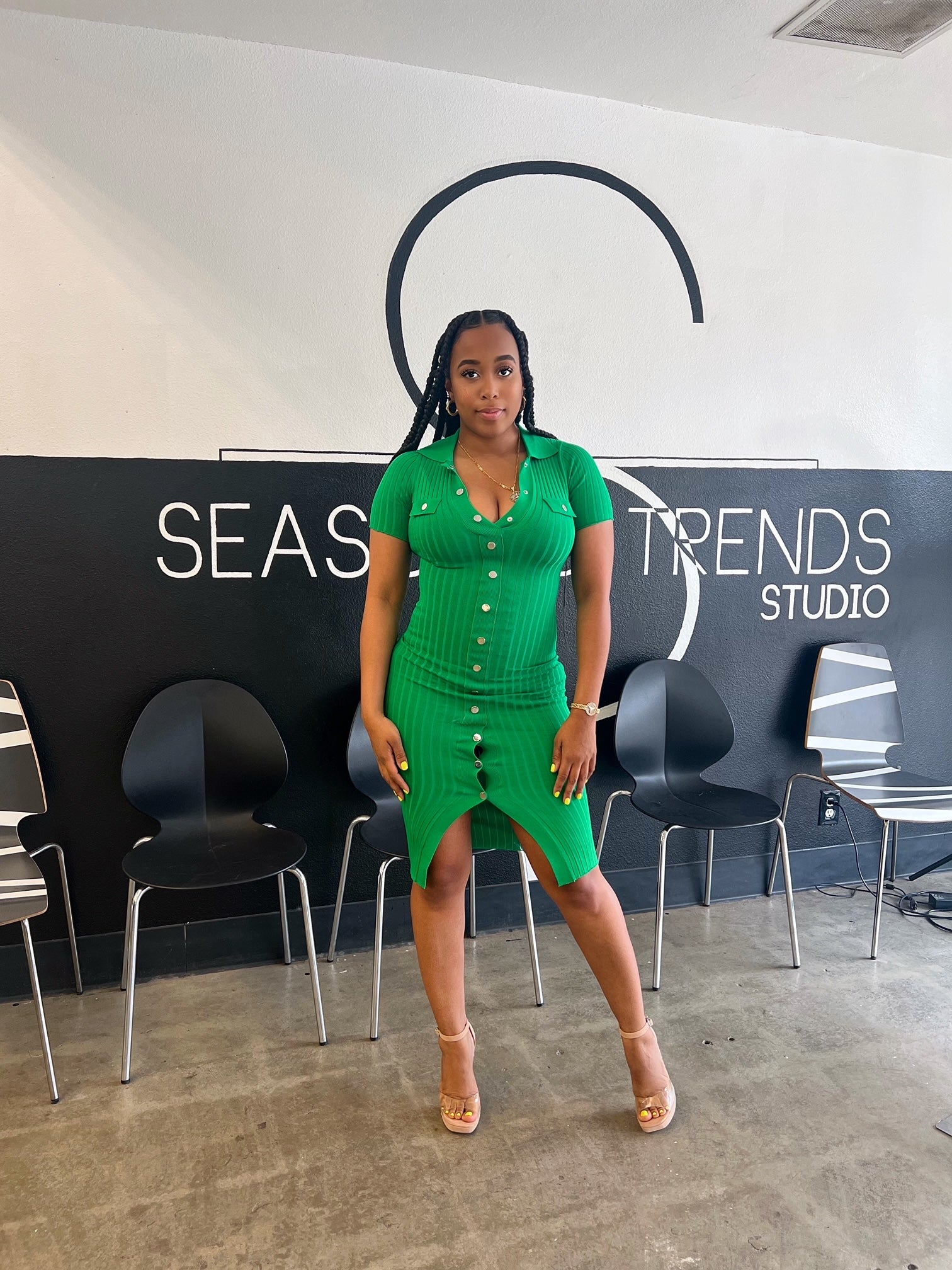 Kelly Green Ting Midi