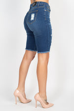 Load image into Gallery viewer, Denim Bermuda Shorts
