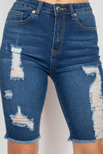 Load image into Gallery viewer, Denim Bermuda Shorts
