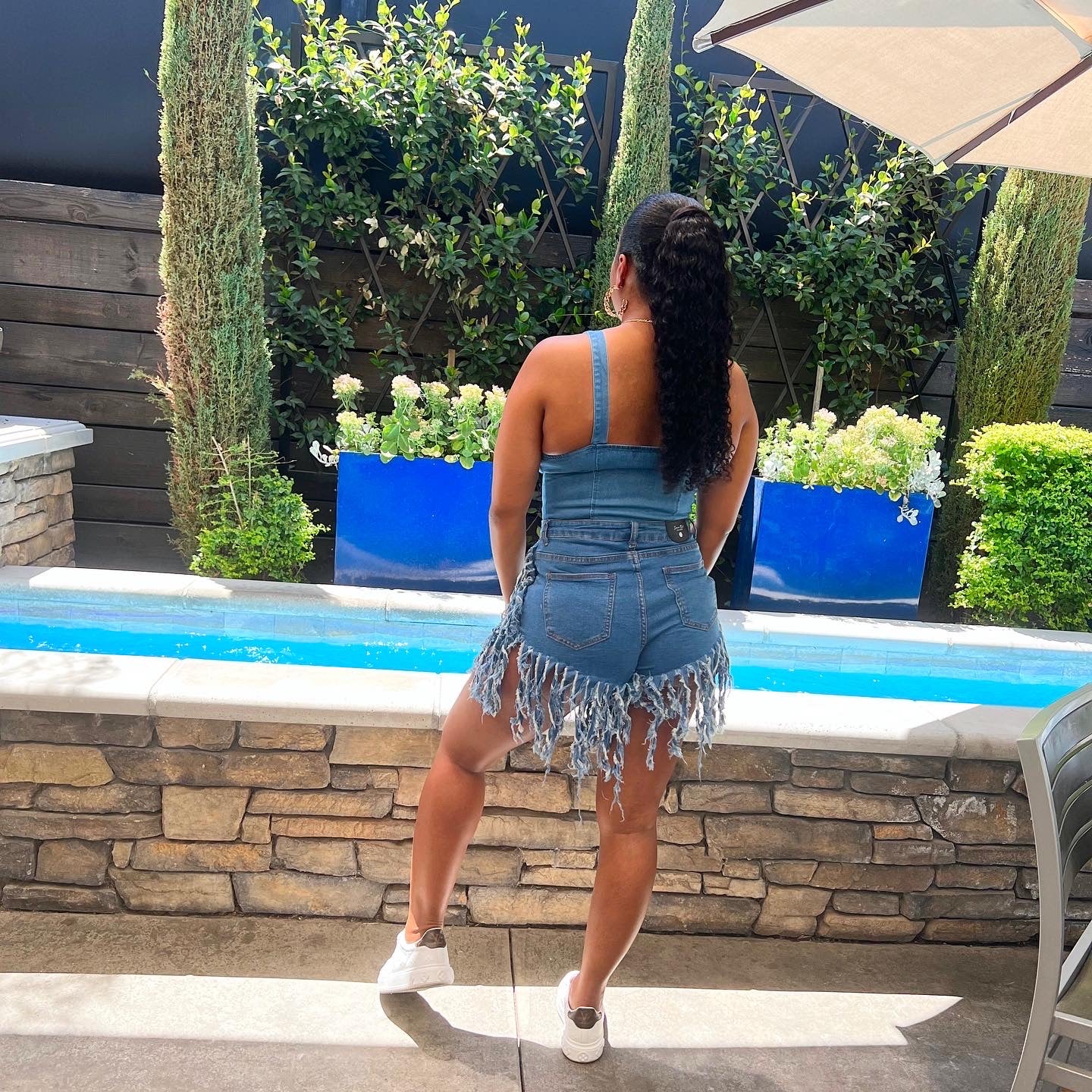 ALL THE FRINGE DENIM SHORTS Shop Seasoned Trends