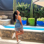 Load image into Gallery viewer, ALL THE FRINGE DENIM SHORTS
