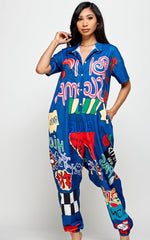 Load image into Gallery viewer, &quot;ABSTRACT&quot; JUMPSUIT

