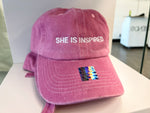 Load image into Gallery viewer, &quot; SHE IS INSPIRED&quot; Dad Hat
